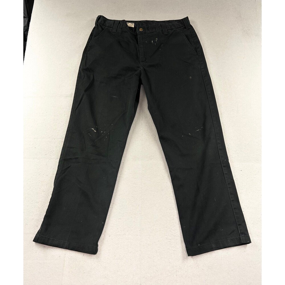 Carhartt B290 Blended Twill Work Pants Black Size 38x32